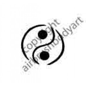 0267 ying yang reusable stencil